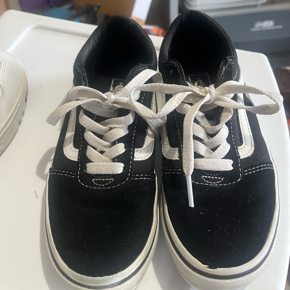 Kids Black Vans Sneakers